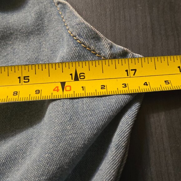 NWT Blue Light Wash Denim Jumpsuit - Picture 5 of 7